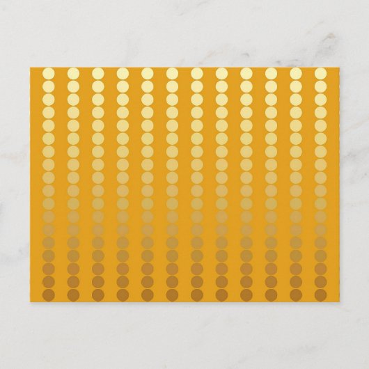 Satin stippen - goud en mosterd briefkaart (Voorkant)