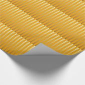 Satin stippen - goud en mosterd cadeaupapier (Hoek)