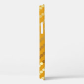 Satin stippen - goud en mosterd Case-Mate iPhone case (Achterkant / Rechts)