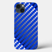 Satin-stippen - kobalt blauw en wieg Case-Mate iPhone case (Achterkant)