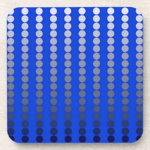 Satin-stippen - kobalt blauw en wieg drankjes onderzetter