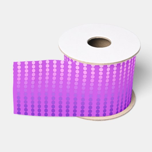 Satin Stippen, Paars en Orchidee Grosgrain Lint (Spoel)