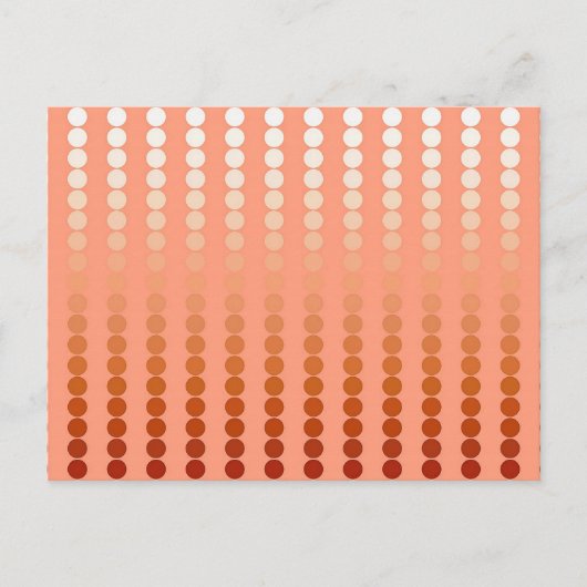 Satin-stippen - perzikschoppen briefkaart (Voorkant)