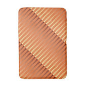 Satin-stippen - roest en goud badmat (Voorkant Verticaal)