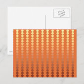 Satin-stippen - roest en goud briefkaart (Voorkant / Achterkant)