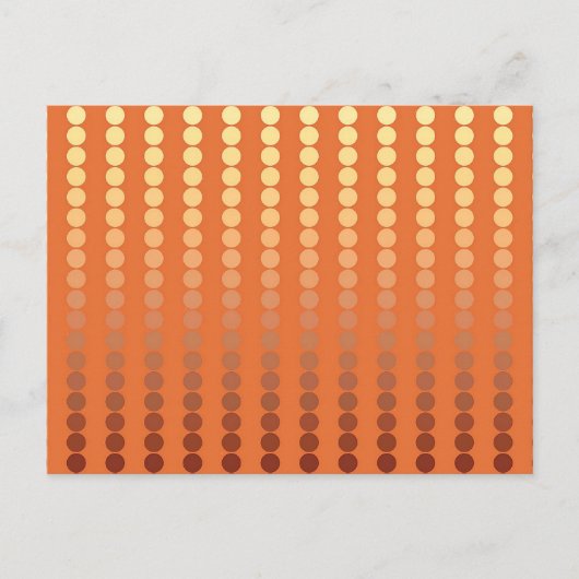 Satin-stippen - roest en goud briefkaart (Voorkant)