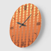 Satin-stippen - roest en goud grote klok (Hoek)