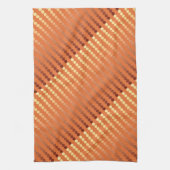 Satin-stippen - roest en goud theedoek (Verticaal)