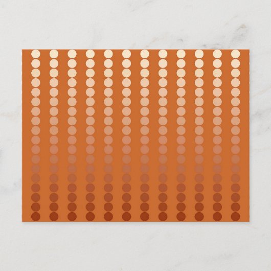 Satin-stippen - roest en koper briefkaart (Voorkant)