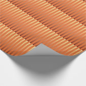 Satin-stippen - roest en koper cadeaupapier (Hoek)