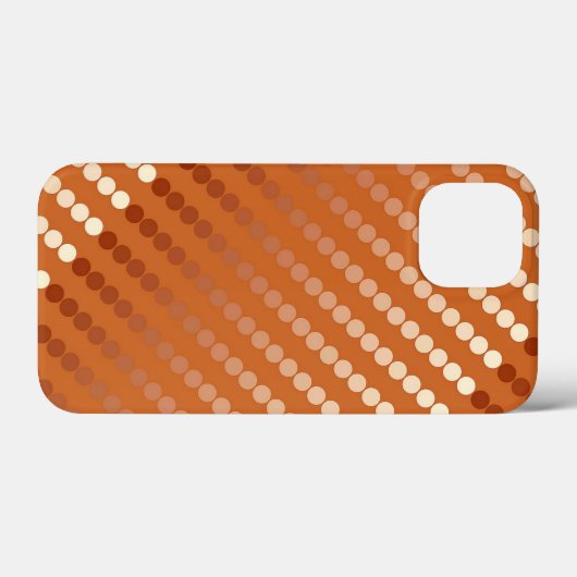 Satin-stippen - roest en koper Case-Mate iPhone case (Achterkant (horizontaal))