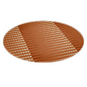 Satin-stippen - roest en koper snijplank (Hoek)