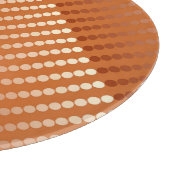 Satin-stippen - roest en koper snijplank (Hoek)