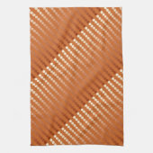 Satin-stippen - roest en koper theedoek (Verticaal)