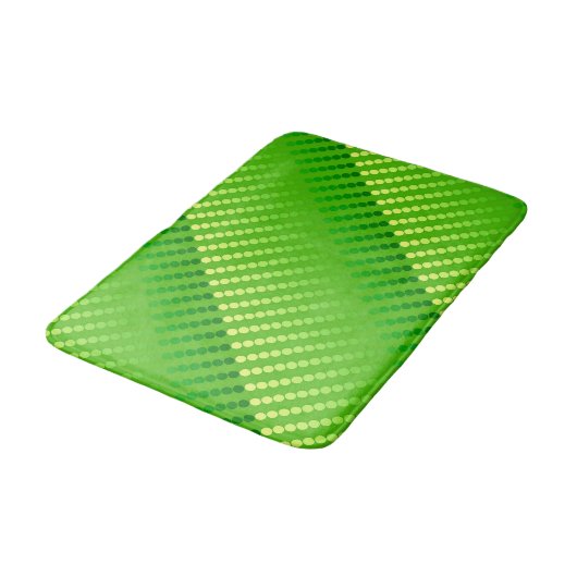 Satin-stippen - schoppen van kalkgroen badmat (Gekanteld)