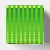 Satin-stippen - schoppen van kalkgroen bedankdoosjes (Bovenkant)