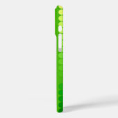 Satin-stippen - schoppen van kalkgroen Case-Mate iPhone case (Achterkant / Links)