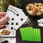 Satin-stippen - schoppen van kalkgroen pokerkaarten (Insitu)