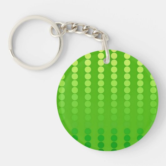 Satin-stippen - schoppen van kalkgroen sleutelhanger (Voorkant)