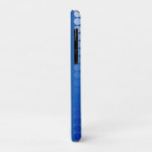 Satin-stippen - staalschoppen blauw Case-Mate iPhone case (Achterkant/links)