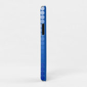 Satin-stippen - staalschoppen blauw Case-Mate iPhone case (Achterkant/rechts)