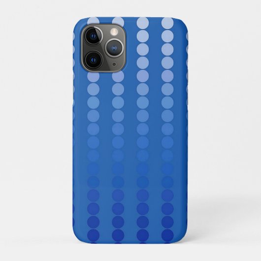 Satin-stippen - staalschoppen blauw Case-Mate iPhone case (Achterkant)
