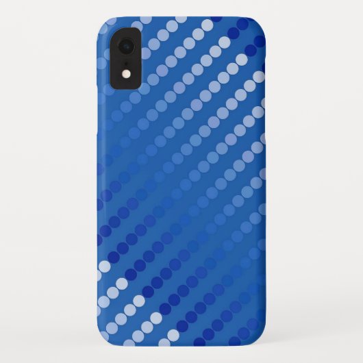 Satin-stippen - staalschoppen blauw Case-Mate iPhone case (Achterkant)