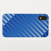 Satin-stippen - staalschoppen blauw Case-Mate iPhone case (Achterkant (horizontaal))