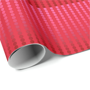 Satin stippen - tinten diep rood cadeaupapier