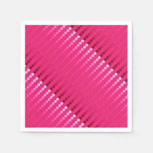 Satin stippen - tinten fuchsia roze servet