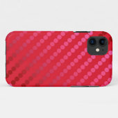 Satin-stippen - tinten van diep rood Case-Mate iPhone case (Achterkant (horizontaal))