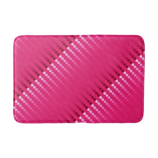 Satin stippen - tinten van fuchsia roze badmat (Voorkant)