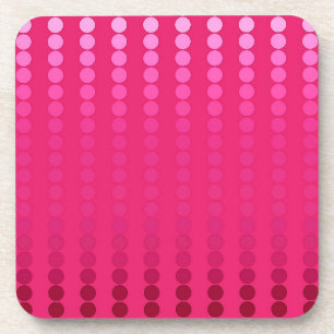 Satin stippen - tinten van fuchsia roze bier onderzetter