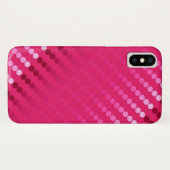 Satin stippen - tinten van fuchsia roze Case-Mate iPhone case (Achterkant (horizontaal))