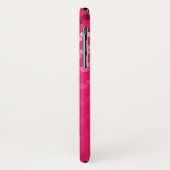 Satin stippen - tinten van fuchsia roze Case-Mate iPhone case (Achterkant/links)