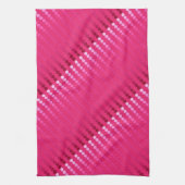 Satin stippen - tinten van fuchsia roze theedoek (Verticaal)
