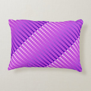 Satin-stippen - violet en orchidee accent kussen