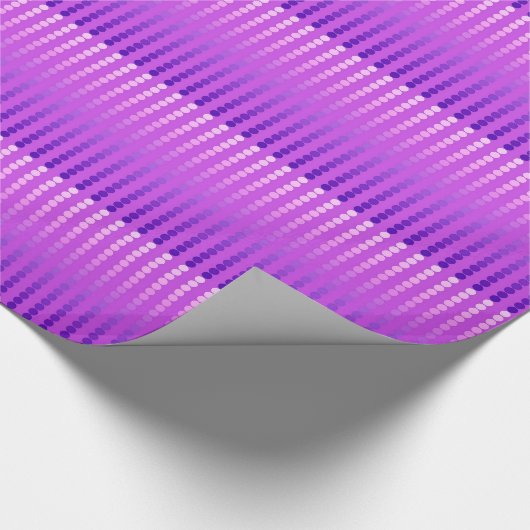 Satin-stippen - violet en orchidee cadeaupapier (Hoek)