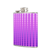 Satin-stippen - violet en orchidee heupfles (Links)