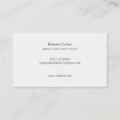 Satin Striped Blush Pink Beauty Salon and Spa Visitekaartje (Achterkant)