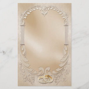 Satin Wedding Briefpapier