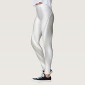 Satin Witte Leggings (Links)