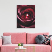 Satinheart Rouge – Gemstone Rose Canvas Afdruk (Insitu (Woonkamer))