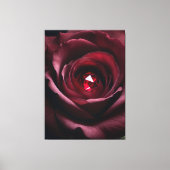 Satinheart Rouge – Gemstone Rose Canvas Afdruk (Voorkant)