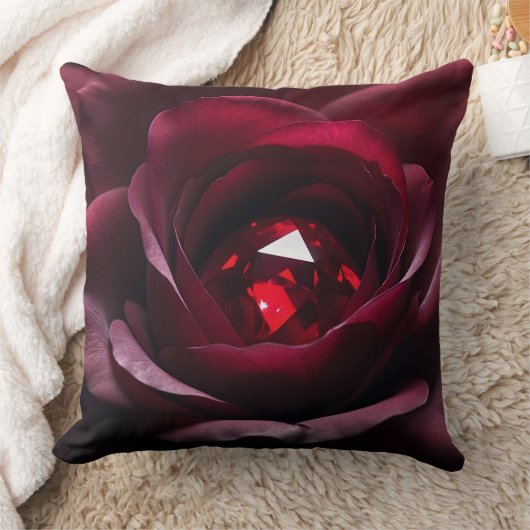 Satinheart Rouge – Ruby Rose Pillow Kussen (Deken)