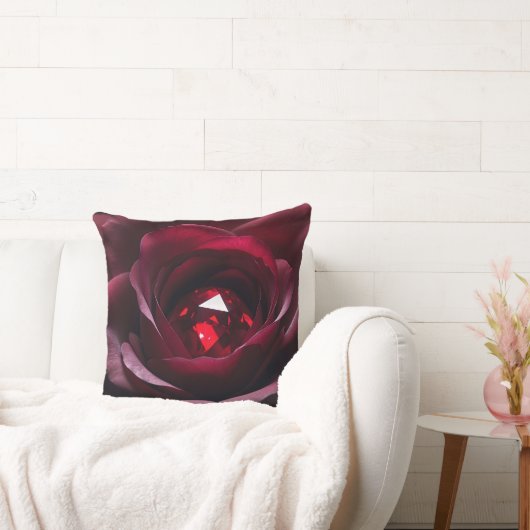 Satinheart Rouge – Ruby Rose Pillow Kussen (Bank)
