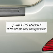 Satire grappig sarcasme gezegde bumpersticker (Op auto)
