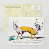 Satire on Louis XVI en Marie Antoinette Briefkaart (Voorkant / Achterkant)