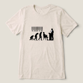 Satirical Blue Politician Silhouette  Tri-Blend Shirt