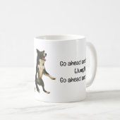 Satirical Jump Song Titel & Songtekst Jumping Dog Koffiemok (Voorkant rechts)